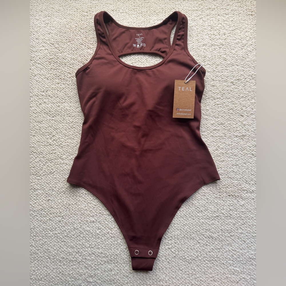 NWT ABT Mocha Scoop Back bodysuit